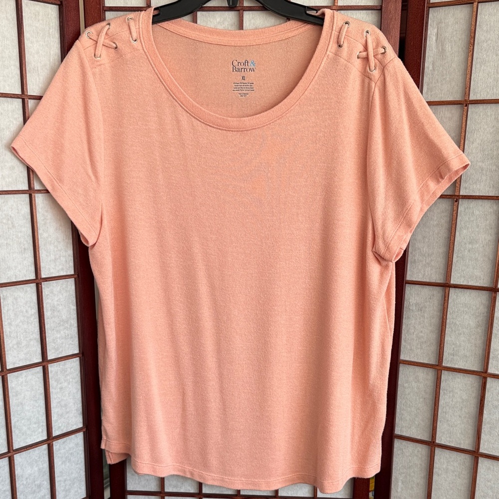 Croft & Barrow Short Sleeve Top, size XL